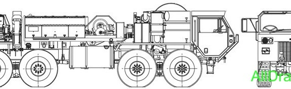 Oshkosh HEMTT M984 A2 Wrecker 2006 truck drawings (figures)